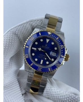 (준비완료/특급배송)NO.2173/V6공장 롤렉스 서브마리너 청콤 블루 콤비 옐로우골드 3135