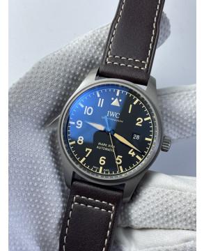 (준비완료/특급배송)NO.2267/V7공장 IWC 마크18 티타늄 블랙다이얼 가죽