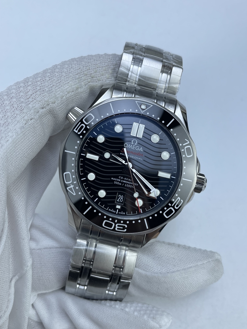 (준비완료/특급배송)NO.2707/VS공장 오메가 씨마스터 다이버 300 스틸 블랙다이얼V4 VS8800 (최신무브업버전)